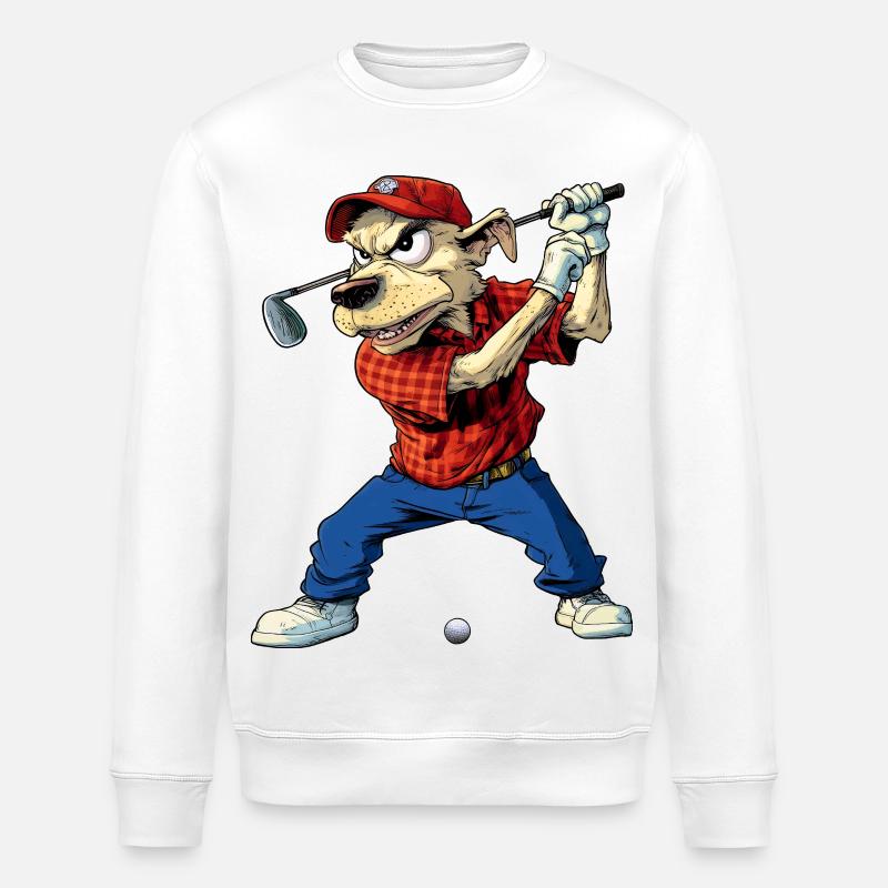 Golf pour chiens - Sweat bio ROLLER Stanley/Stella Unisexe - blanc