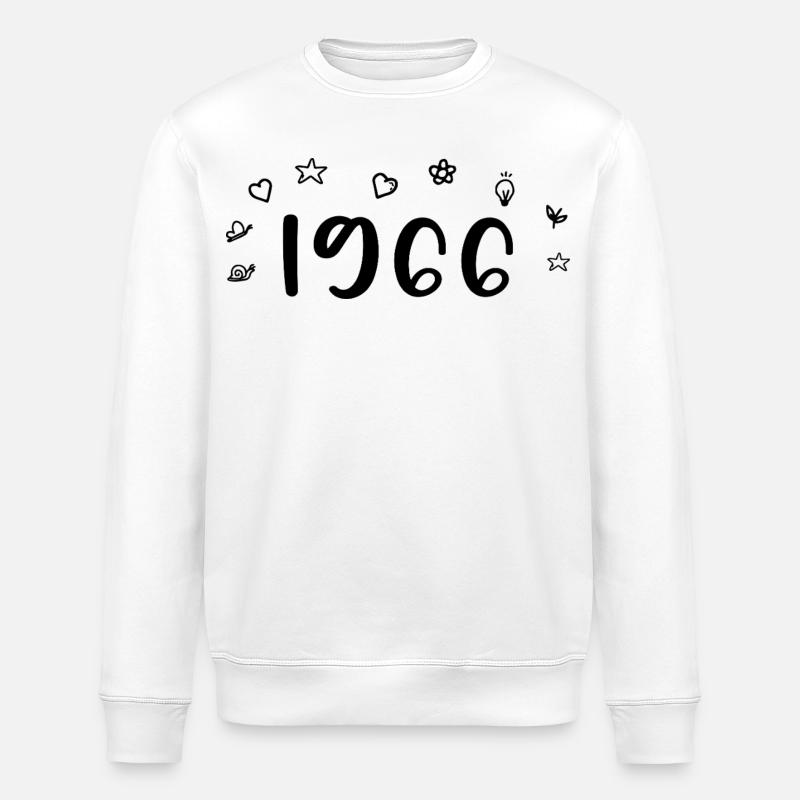 1966 Anniversaire 1966 Retro 1966 - Sweat bio ROLLER Stanley/Stella Unisexe - blanc