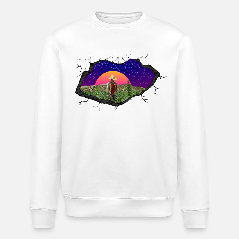 Weed Farmer - Stanley/Stella Unisex Bio-Sweatshirt ROLLER - Weiß