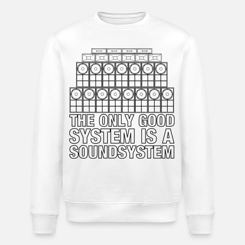 Sound System Reggae Bass Jungle - Sweat bio ROLLER Stanley/Stella Unisexe - blanc