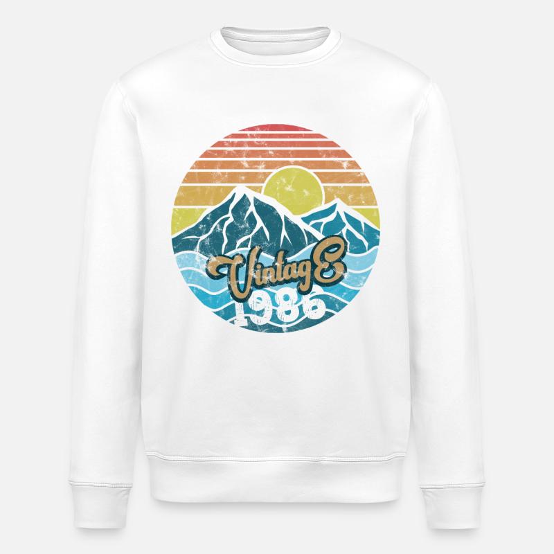 Funktastic since 1986 - Stanley/Stella Unisex Bio-Sweatshirt ROLLER - Weiß