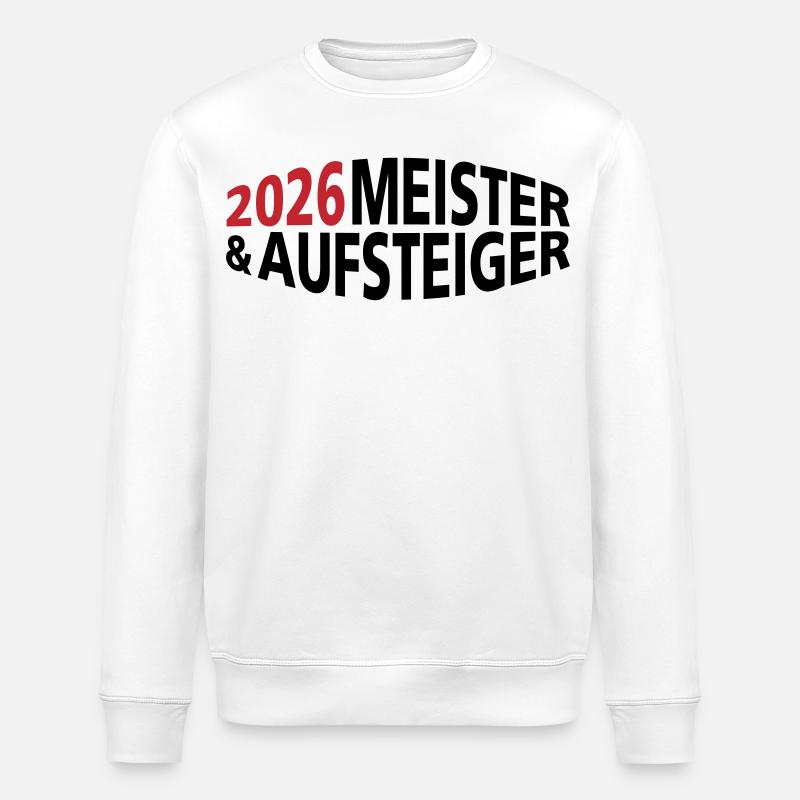 Champion and promoted team 2026 - Stanley/Stella ROLLER Unisex Organic Sweatshirt - white
