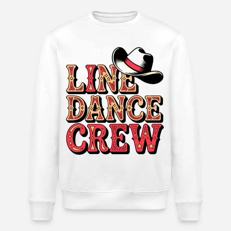 Line Dance Team - Stanley/Stella Unisex Bio-Sweatshirt ROLLER - Weiß