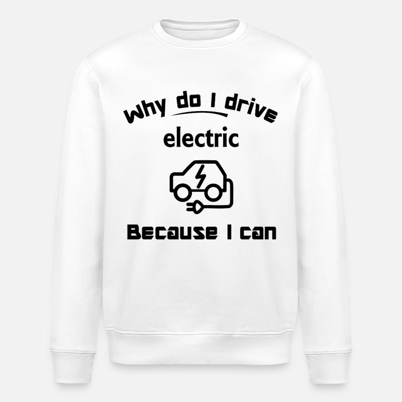 Les voitures électriques et l’avenir mobile - Sweat bio ROLLER Stanley/Stella Unisexe - blanc