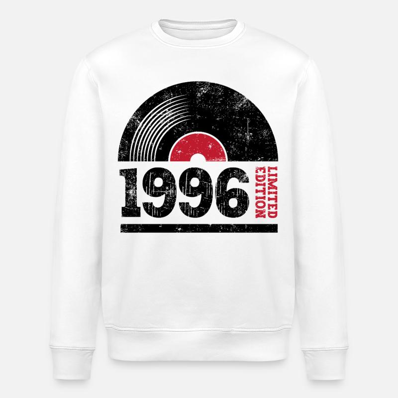 Årgang 1996 - Stanley/Stella økologisk unisex-sweatshirt ROLLER - hvid