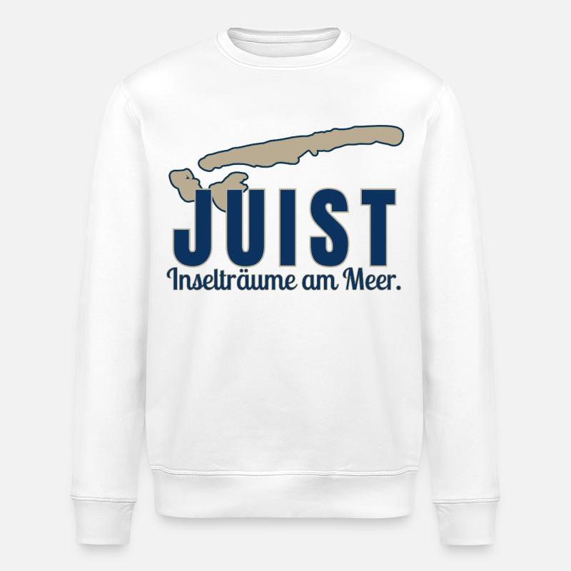 Juist -  Inselträume am Meer - Stanley/Stella Unisex Bio-Sweatshirt ROLLER - Weiß