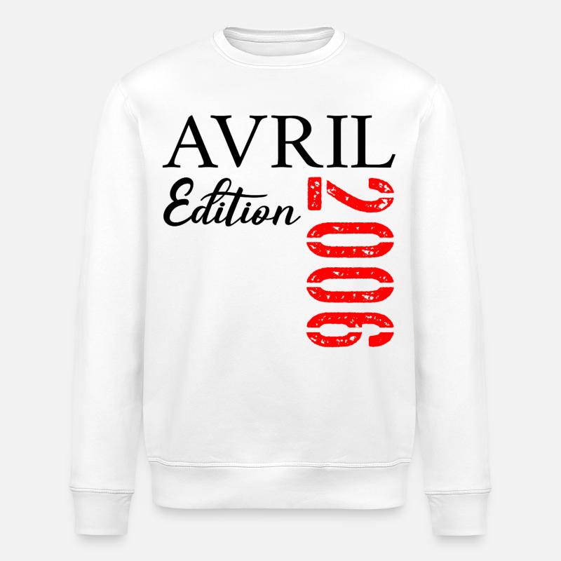 21e Anniversaire avril 2006 - Sweat bio ROLLER Stanley/Stella Unisexe - blanc