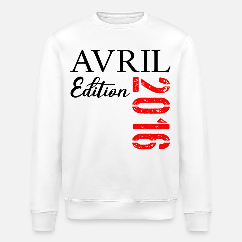 11e Anniversaire Avril 2016 - Sweat bio ROLLER Stanley/Stella Unisexe - blanc