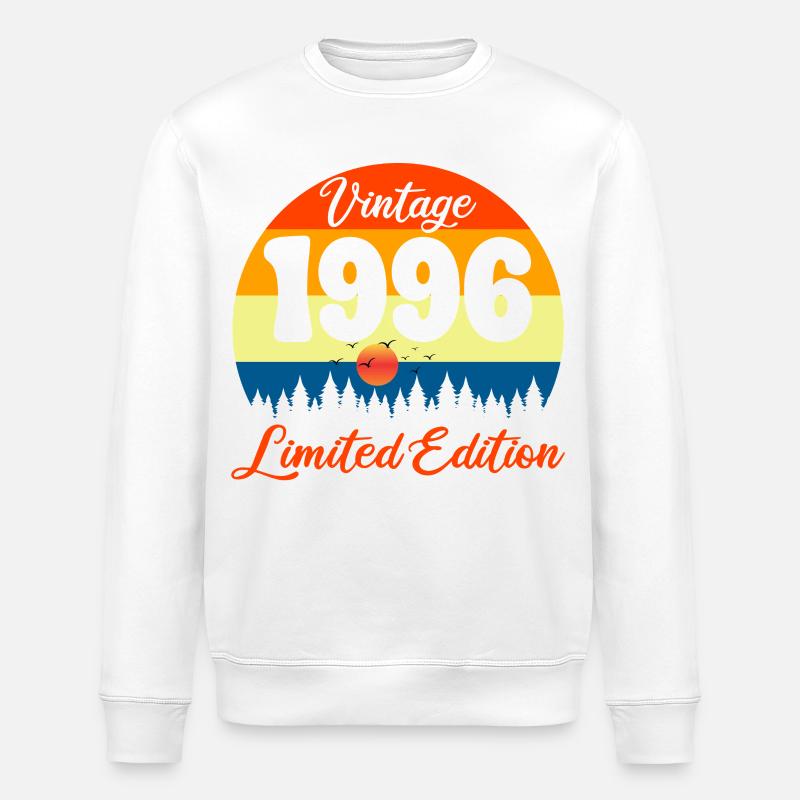 30-jähriges Jubiläumsgeschenk 1996 Jubiläum - Stanley/Stella Unisex Bio-Sweatshirt ROLLER - Weiß