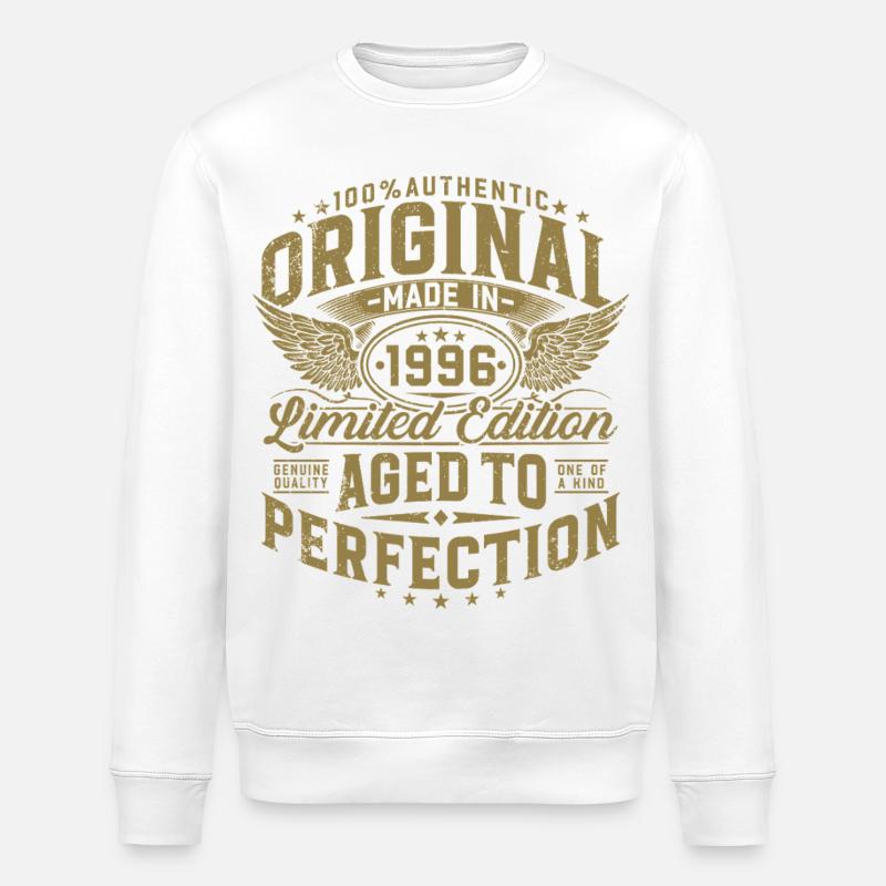 Cadeau d’anniversaire original de 1996 - Sweat bio ROLLER Stanley/Stella Unisexe - blanc