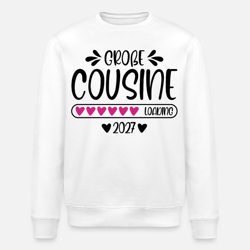 Big Cousin 2027 loading - Stanley/Stella ROLLER Unisex Organic Sweatshirt - white