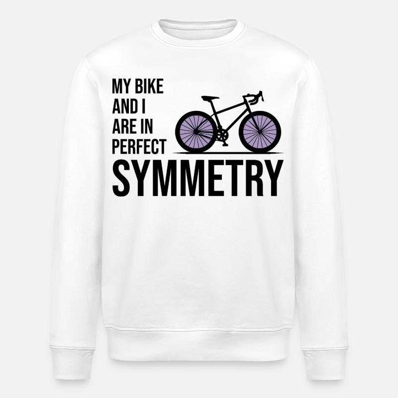 Professionelle Fahrradakrobatik-Gleichgewichtskunst - Stanley/Stella Unisex Bio-Sweatshirt ROLLER - Weiß