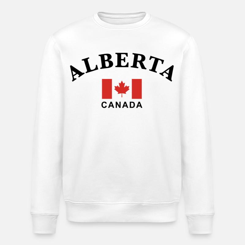 Alberta, Canada - Sweat bio ROLLER Stanley/Stella Unisexe - blanc