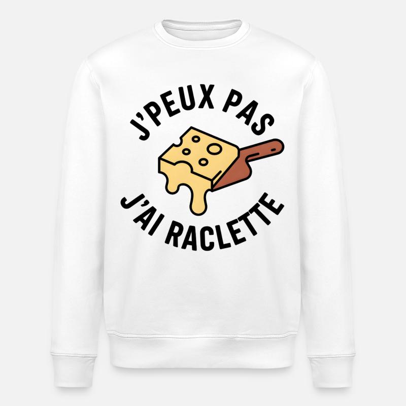 Casting Squeegee I can't squeegee - Stanley/Stella ROLLER Unisex Organic Sweatshirt - white