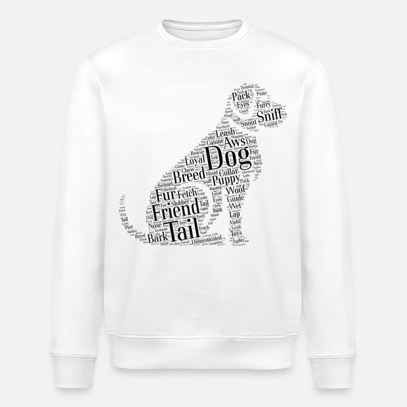Dog Cloud - Stanley/Stella Unisex Bio-Sweatshirt ROLLER - Weiß