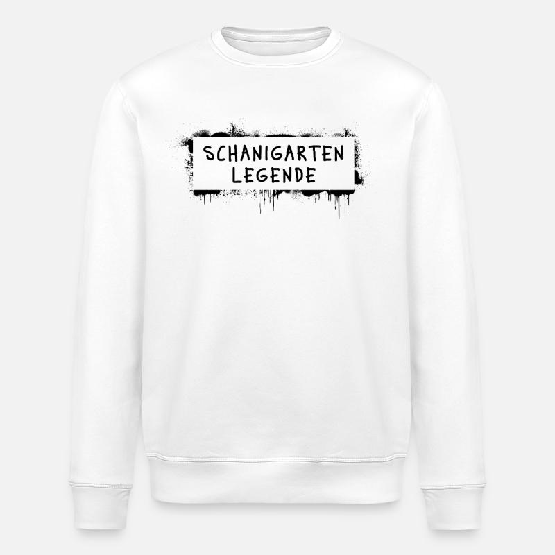 Schanigarten legend – Viennese dialect cult - Stanley/Stella ROLLER Unisex Organic Sweatshirt - white
