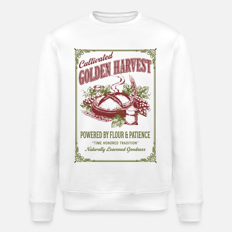 Sauerteigbrot Backbäcker Lokaler Sauerteig - Stanley/Stella Unisex Bio-Sweatshirt ROLLER - Weiß
