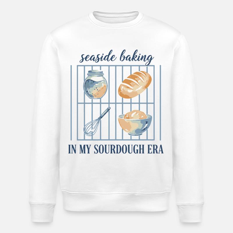 Säurteigbackbrot Backzeit - Stanley/Stella Unisex Bio-Sweatshirt ROLLER - Weiß