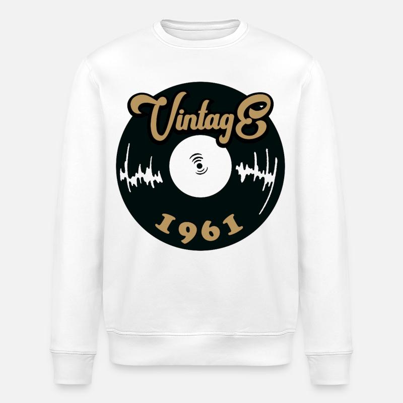 1961 Würfel - Stanley/Stella Unisex Bio-Sweatshirt ROLLER - Weiß