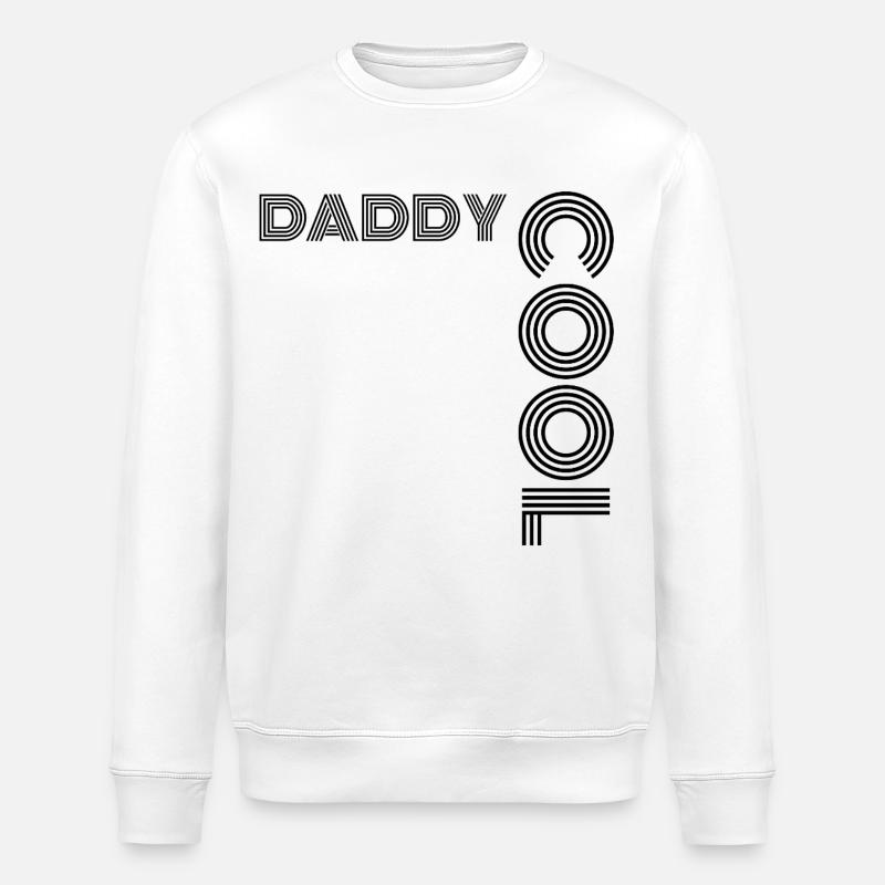 Daddy Cool Vater Geschenk - Stanley/Stella Unisex Bio-Sweatshirt ROLLER - Weiß