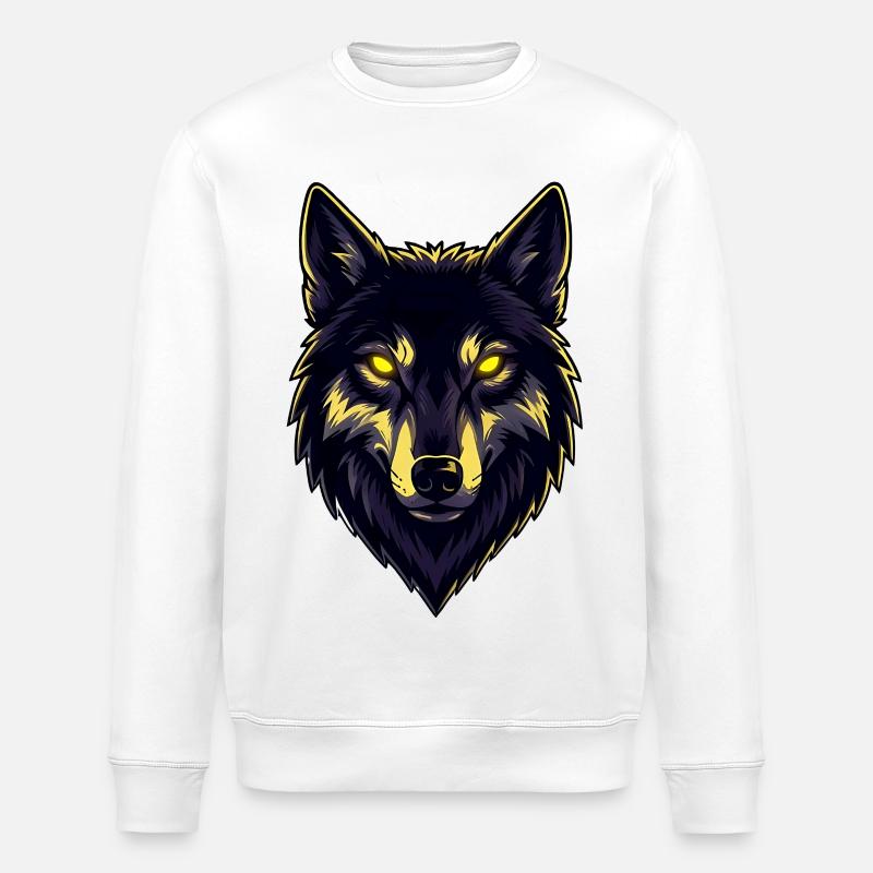 Dark Wolf - Stanley/Stella Unisex Bio-Sweatshirt ROLLER - Weiß