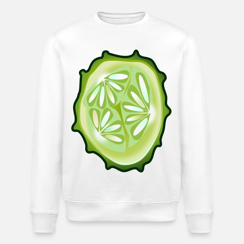 concombre - Sweat bio ROLLER Stanley/Stella Unisexe - blanc