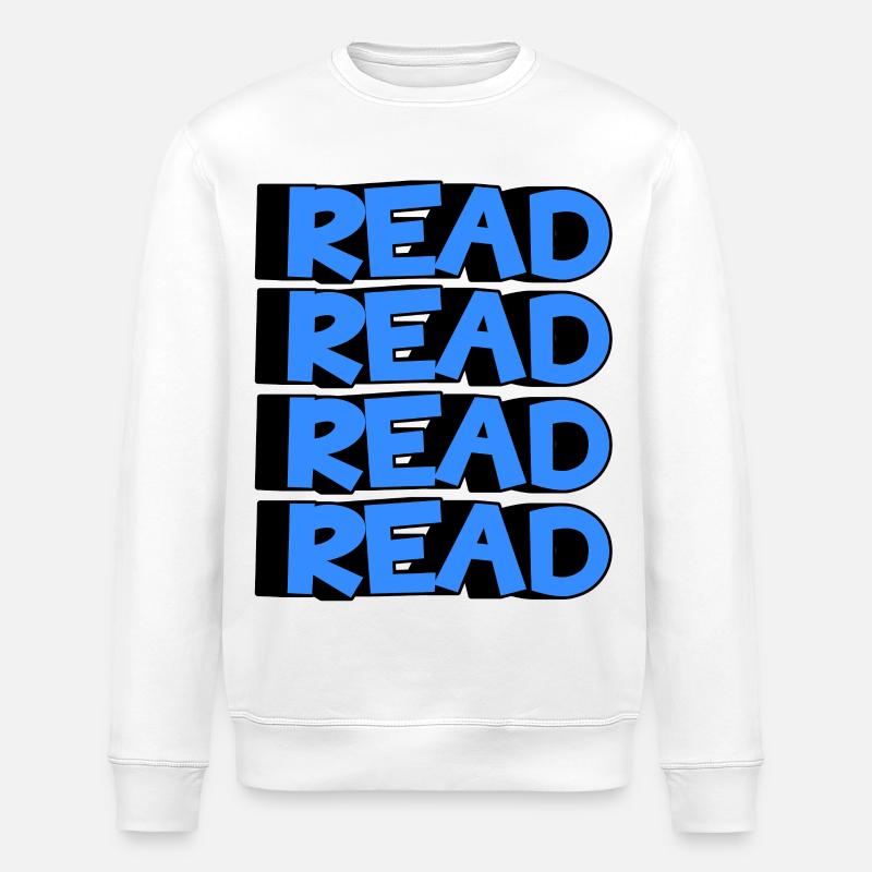 Lire Design - Design 3D Moderne - Sweat bio ROLLER Stanley/Stella Unisexe - blanc