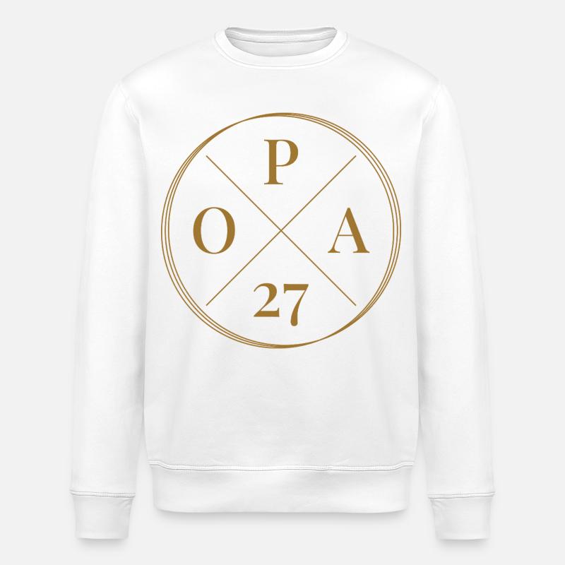Opa 27 - Stanley/Stella Unisex Bio-Sweatshirt ROLLER - Weiß
