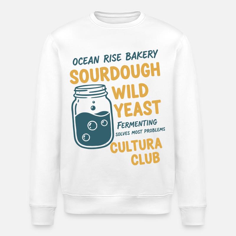 Sauerteigbrot Backbäcker Wildhefe Cultura - Stanley/Stella Unisex Bio-Sweatshirt ROLLER - Weiß