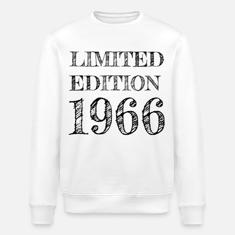 1966 Année de naissance - Sweat bio ROLLER Stanley/Stella Unisexe - blanc