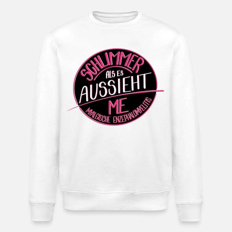 Schlimmer als es aussieht, M.E. - Stanley/Stella Unisex Bio-Sweatshirt ROLLER - Weiß