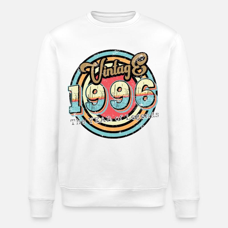 30e anniversaire du millésime 1996 - Sweat bio ROLLER Stanley/Stella Unisexe - blanc