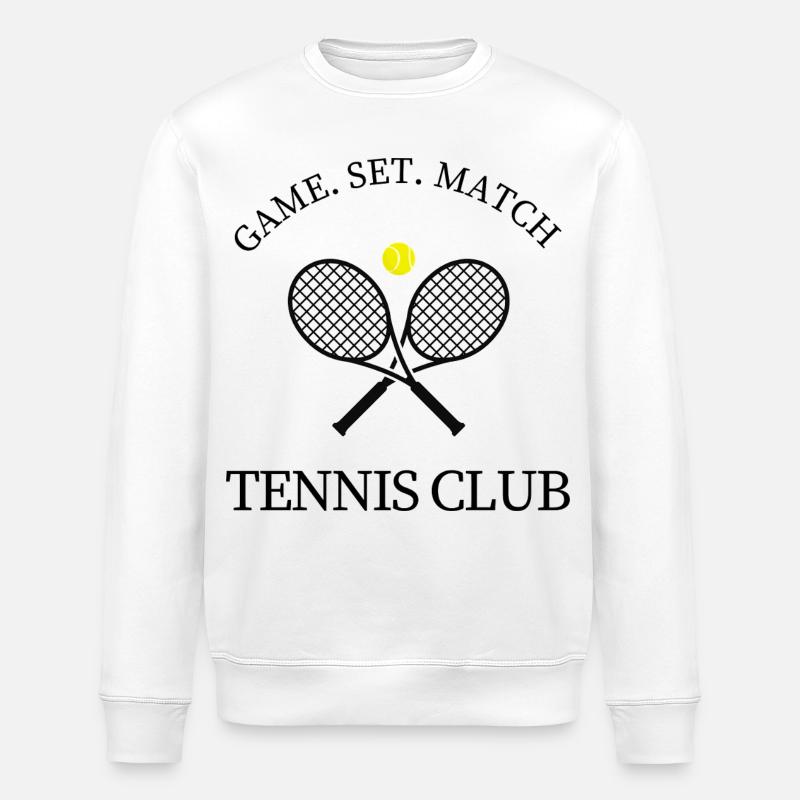  Tennis Club - Stanley/Stella Unisex Bio-Sweatshirt ROLLER - Weiß