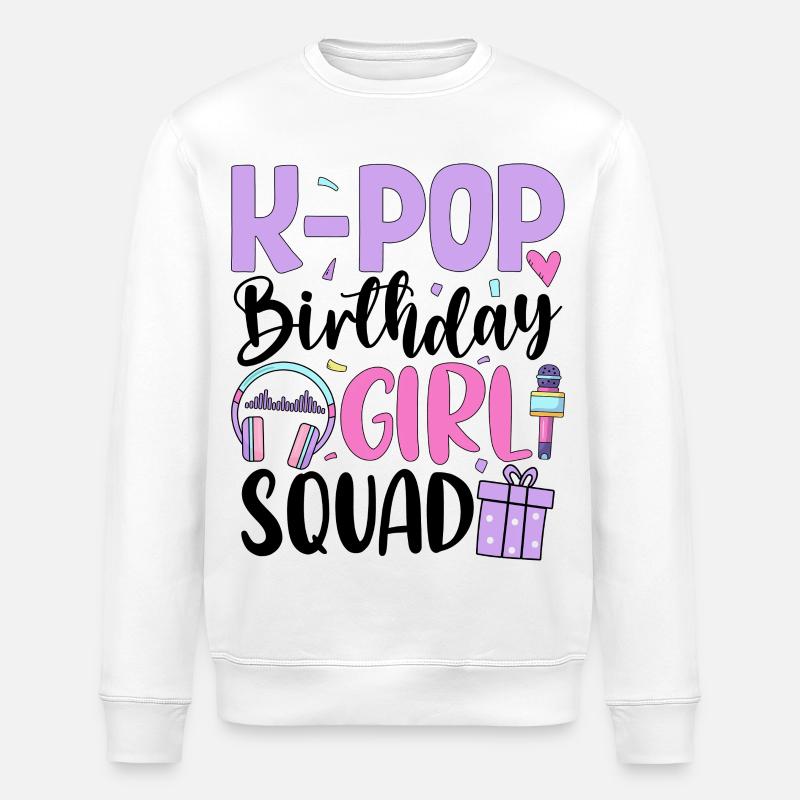 Équipe des filles d’anniversaire K Pop - Sweat bio ROLLER Stanley/Stella Unisexe - blanc
