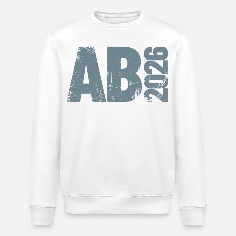 Abi 2026 - Abitur - Don | Conception minimale - Sweat bio ROLLER Stanley/Stella Unisexe - blanc