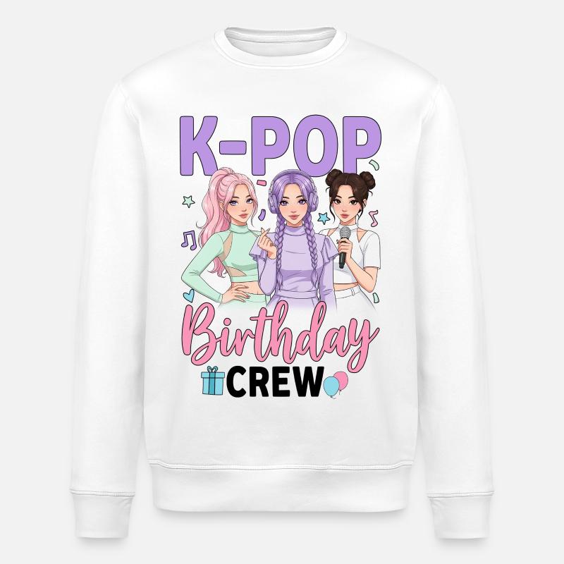 Équipe de fête d’anniversaire K Pop - Sweat bio ROLLER Stanley/Stella Unisexe - blanc