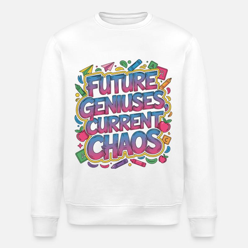 Elementary Teacher Future Geniuses Primary Teacher - Stanley/Stella Unisex Bio-Sweatshirt ROLLER - Weiß
