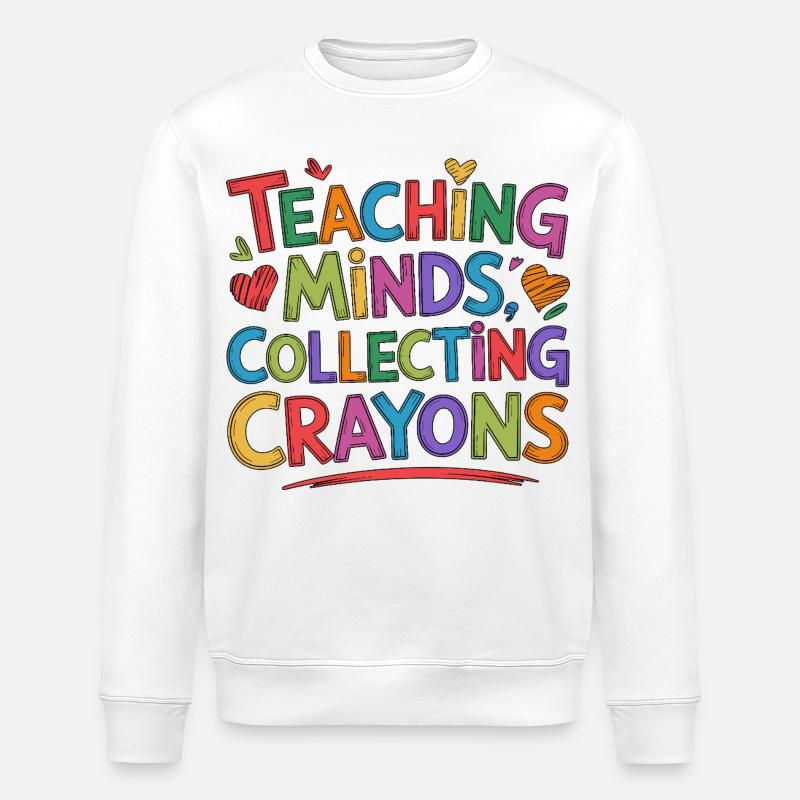 Elementary Teacher Teaching Minds Primary Teacher - Stanley/Stella ROLLER Unisex Organic Sweatshirt - white