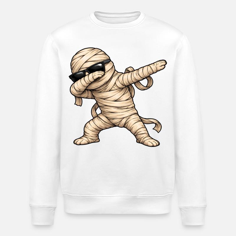 Dabbing Mumie - Stanley/Stella Unisex Bio-Sweatshirt ROLLER - Weiß