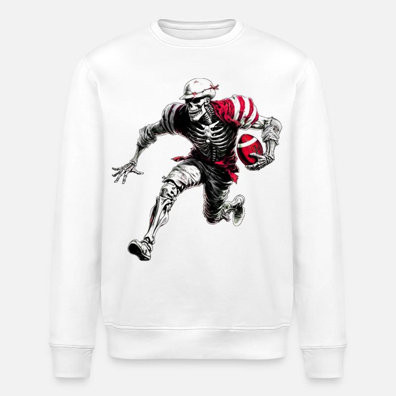 Joueurs de rugby Skeletons - Sweat bio ROLLER Stanley/Stella Unisexe - blanc