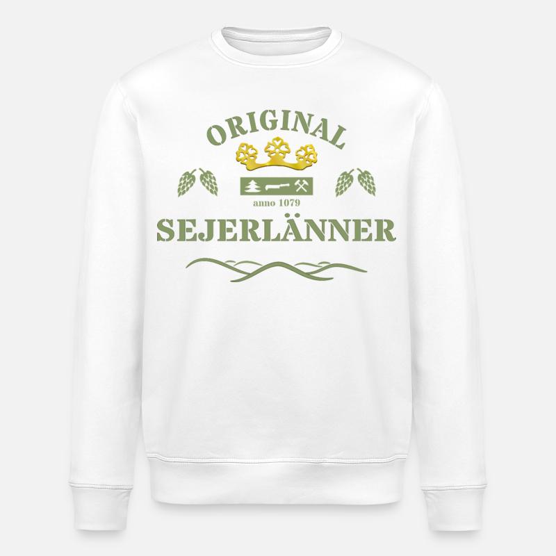 Original Sejerlänner Siegerländer  - Stanley/Stella Unisex Bio-Sweatshirt ROLLER - Weiß