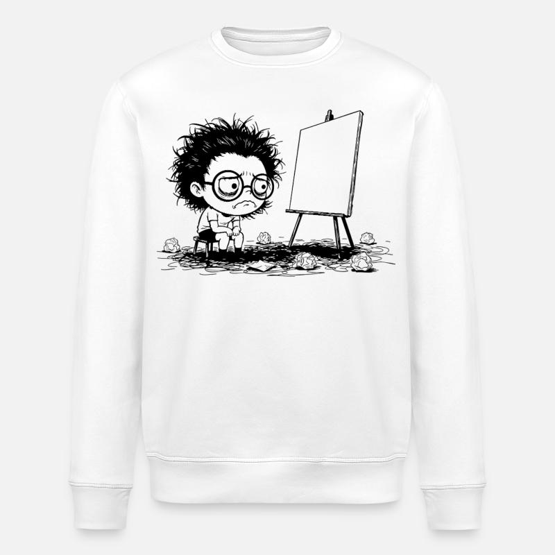 Artist Creative Blocking Empty Canvas Manga - Stanley/Stella ROLLER Unisex Organic Sweatshirt - white