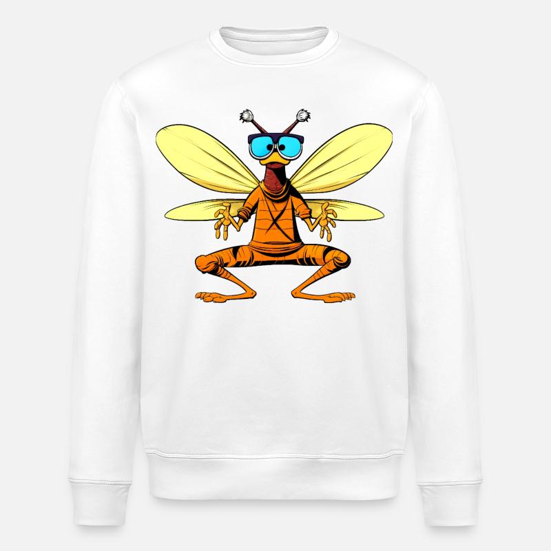 Fliege Yogi - Stanley/Stella Unisex Bio-Sweatshirt ROLLER - Weiß