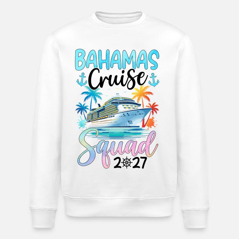 Bahamas Cruise Squad 2027 - Stanley/Stella Unisex Bio-Sweatshirt ROLLER - Weiß