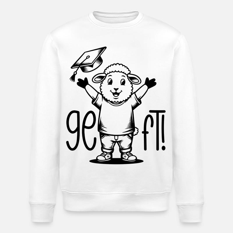 Geschafft! Schaf - Stanley/Stella Unisex Bio-Sweatshirt ROLLER - Weiß
