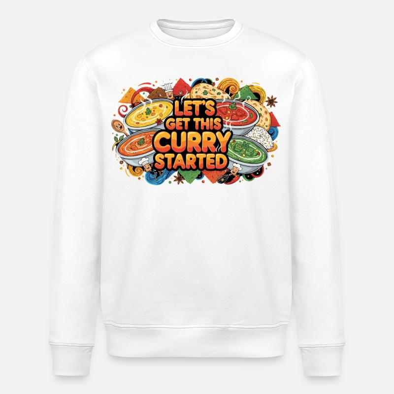 Let's get Curry started - Stanley/Stella ROLLER Unisex Organic Sweatshirt - white
