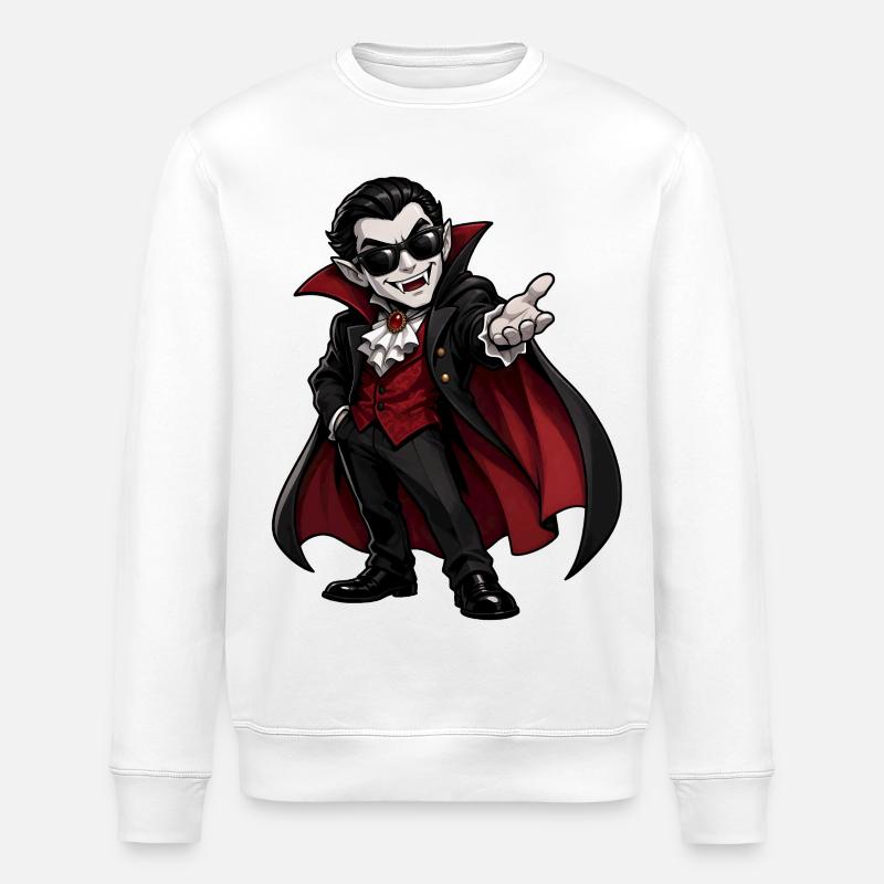 Vampire - Stanley/Stella ROLLER Unisex Organic Sweatshirt - white