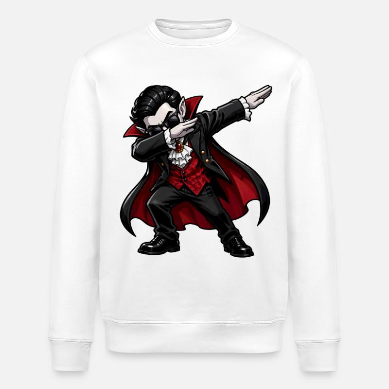 Vampire Dab - Sweat bio ROLLER Stanley/Stella Unisexe - blanc