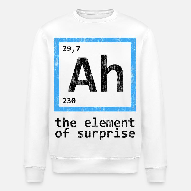 Chemise Élément De Surprise - Sweat bio ROLLER Stanley/Stella Unisexe - blanc