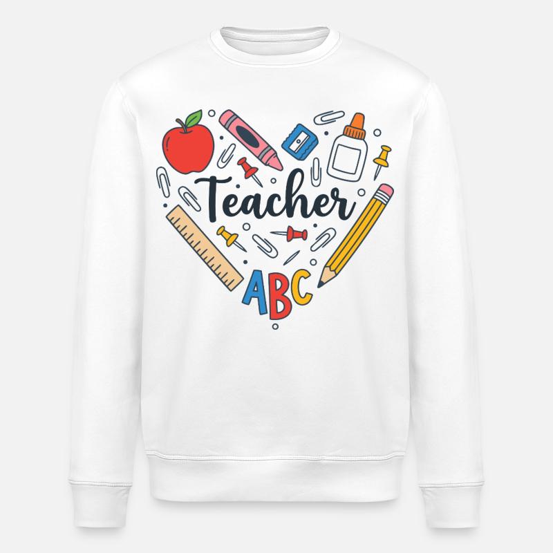 Professeure - Professeur - Sweat bio ROLLER Stanley/Stella Unisexe - blanc